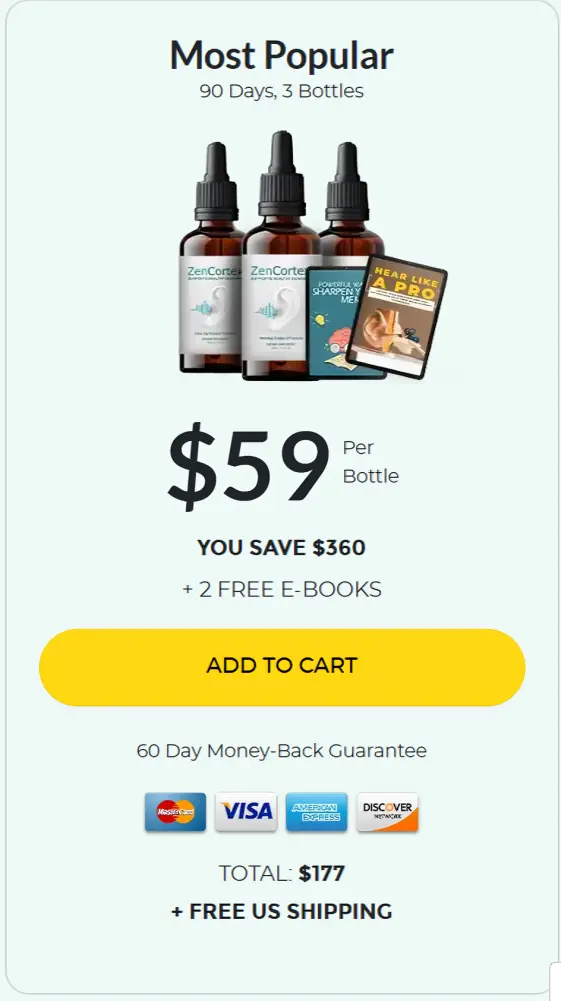 ZenCortex three bottles order